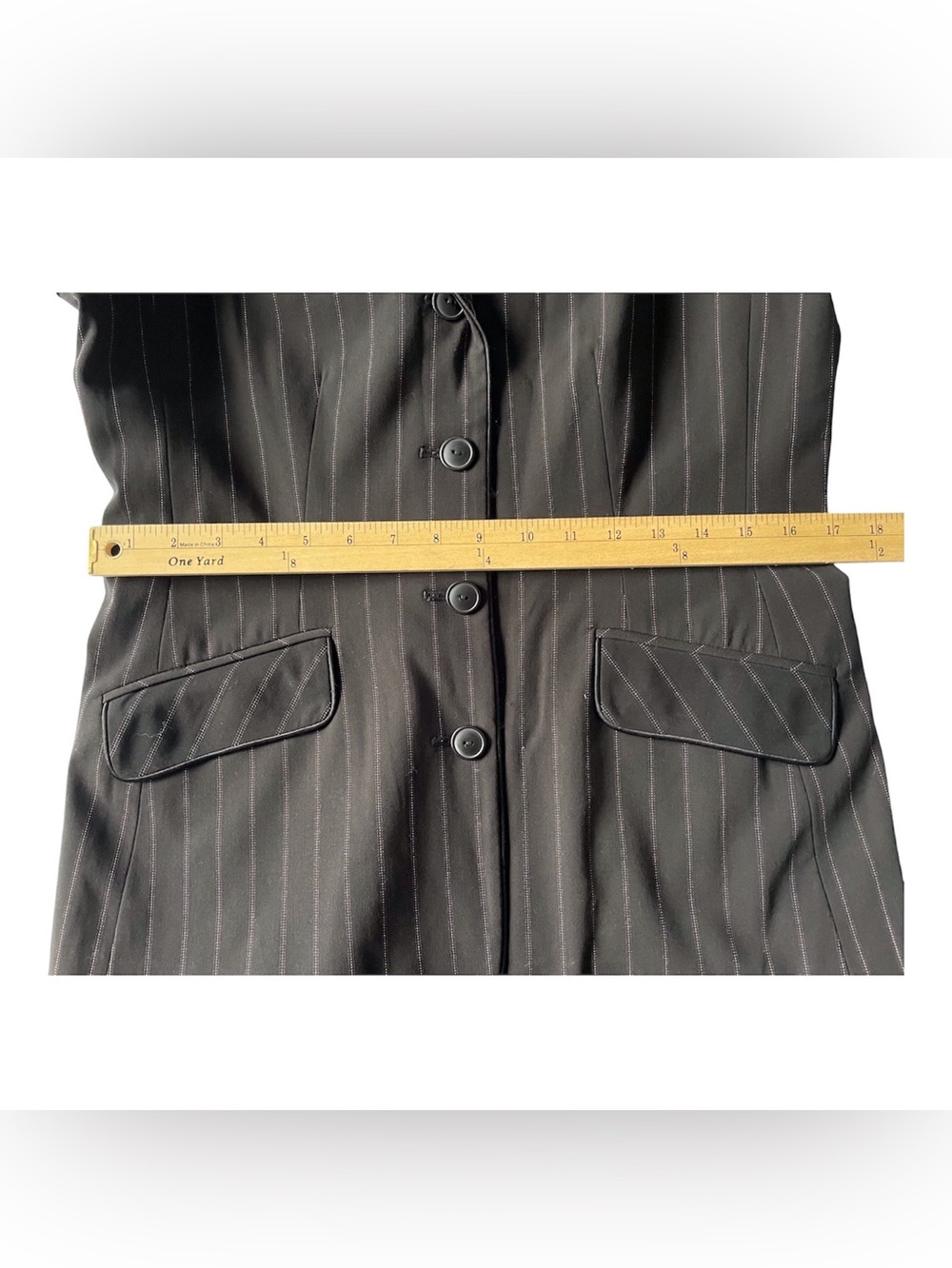 Evan-Picone Women's Pinstripe Blazer,10 - Picture 8 of 8